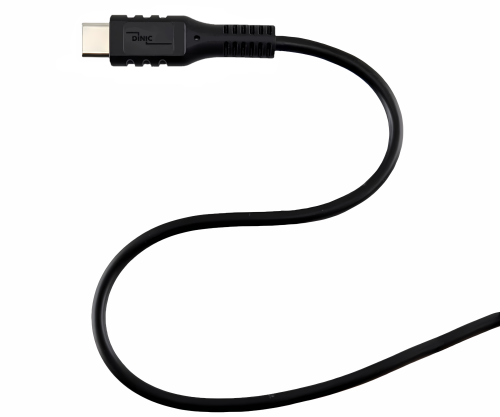 USB type C to A charging cable, USB type C to A plug, 5V, 3A, black, DINIC promotional box, 1.5m